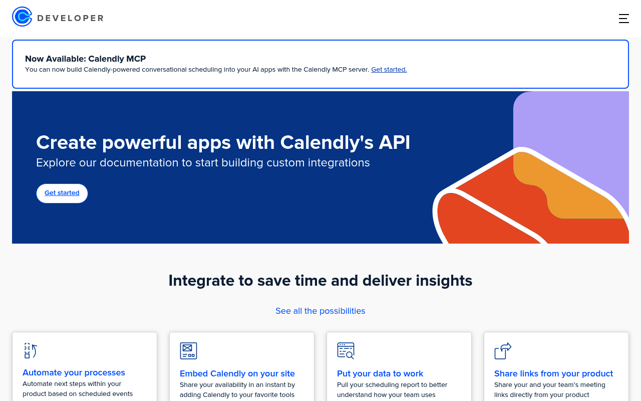 Calendly website screenshot