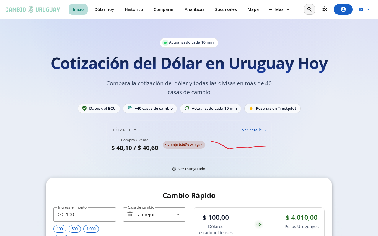 Cambio Uruguay screenshot