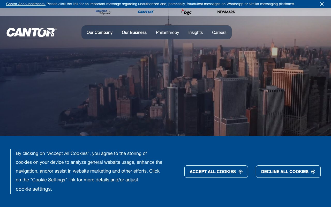 Cantor Fitzgerald screenshot
