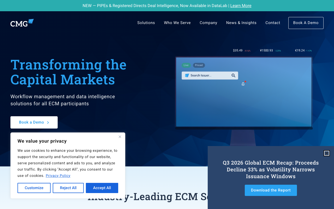 Capital Markets Gateway screenshot