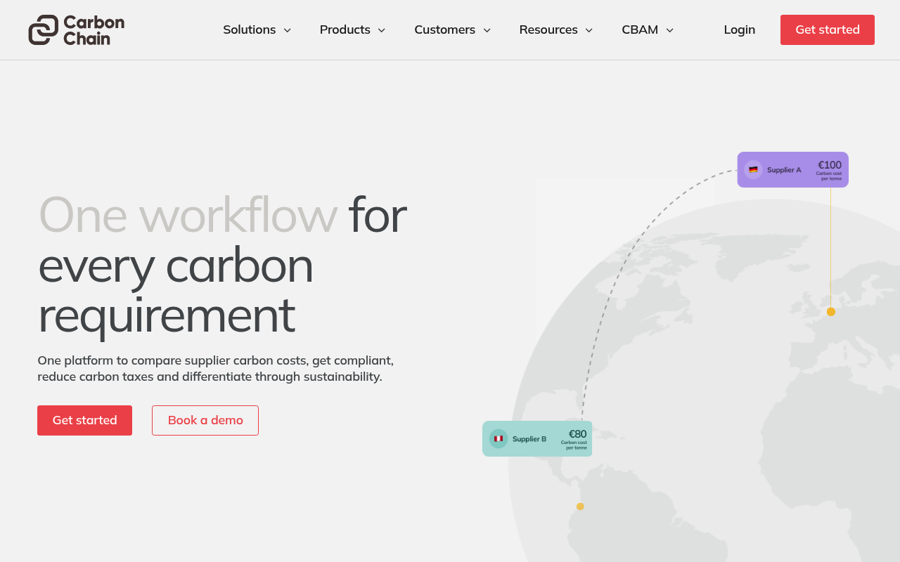 CarbonChain screenshot