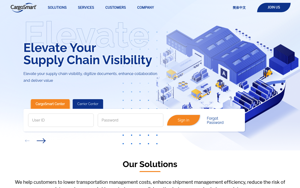 CargoSmart website screenshot