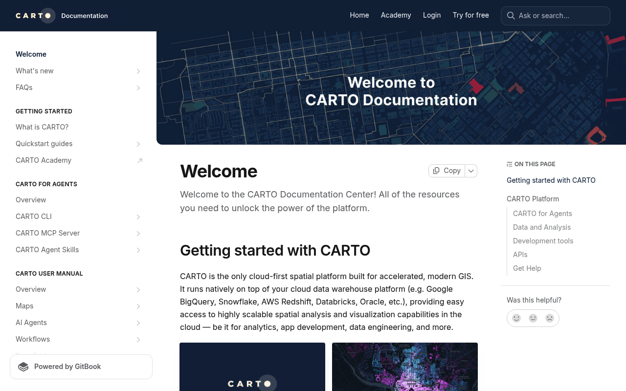 Carto website screenshot