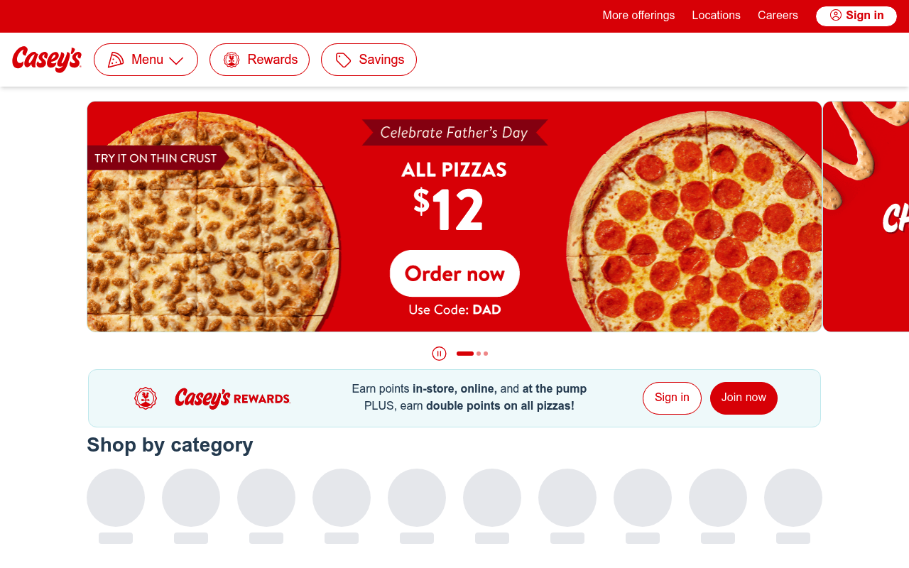 Casey's General Stores screenshot