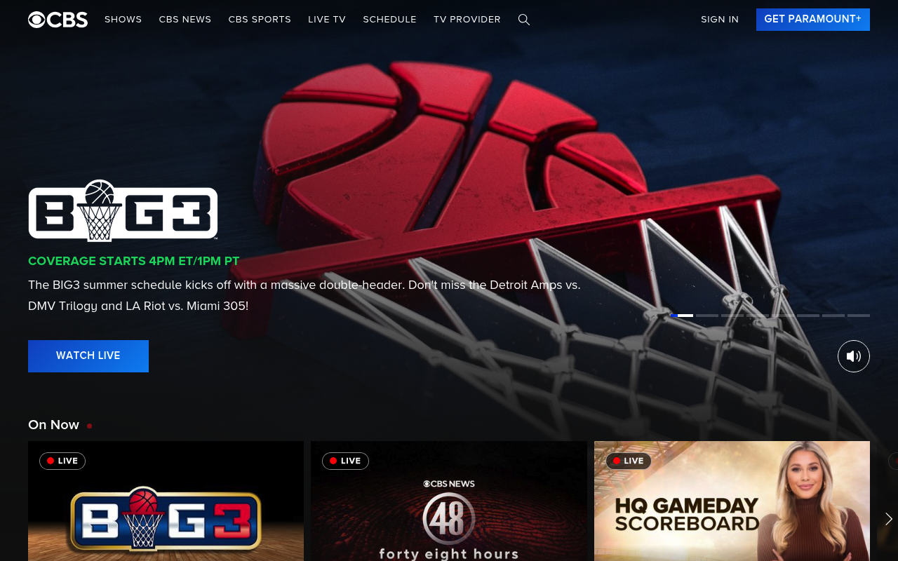 CBS (Paramount Global) screenshot