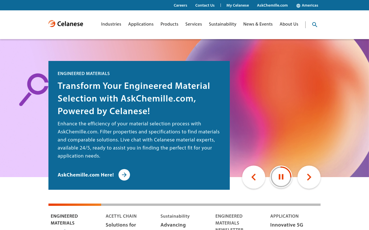 Celanese screenshot