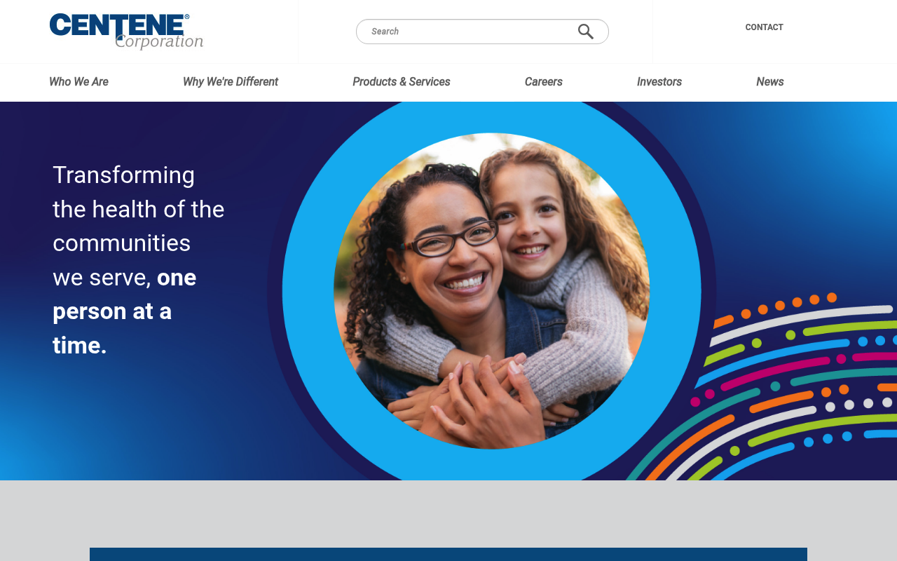 Centene website screenshot