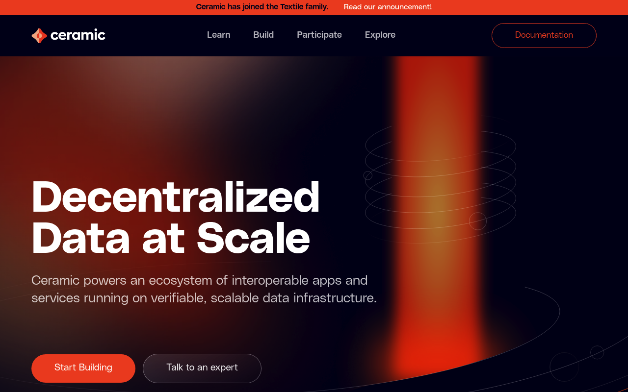 Ceramic website screenshot