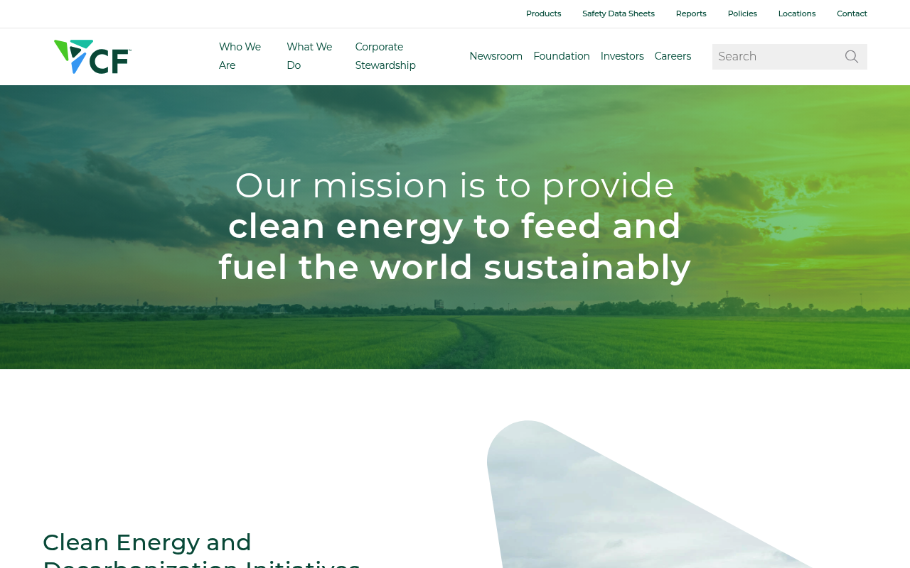 CF Industries Holdings website screenshot