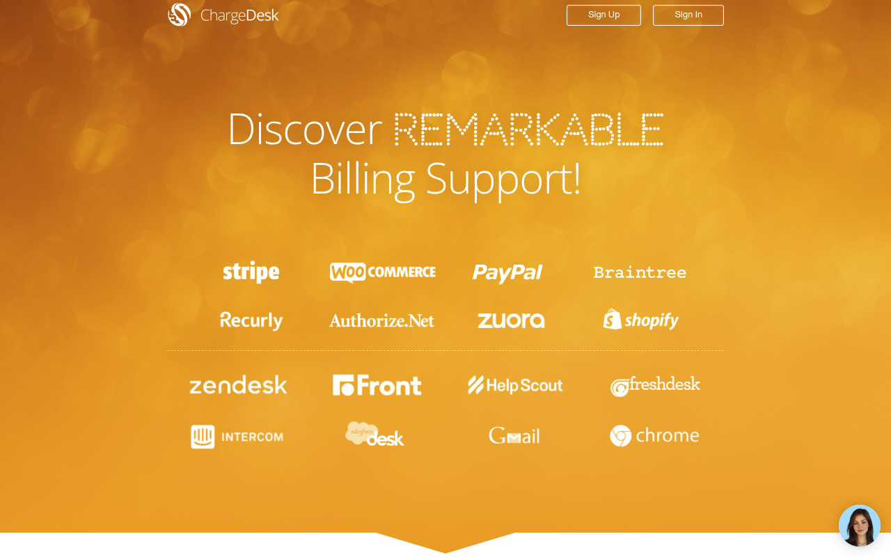 ChargeDesk website screenshot