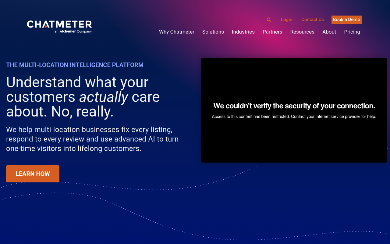 Chatmeter website screenshot