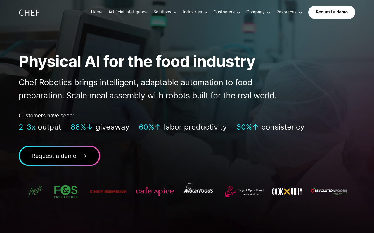 Chef Robotics screenshot