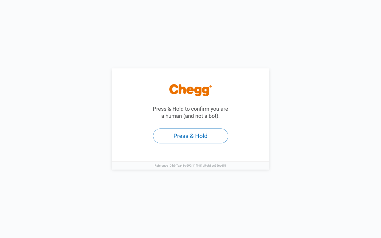 Chegg screenshot
