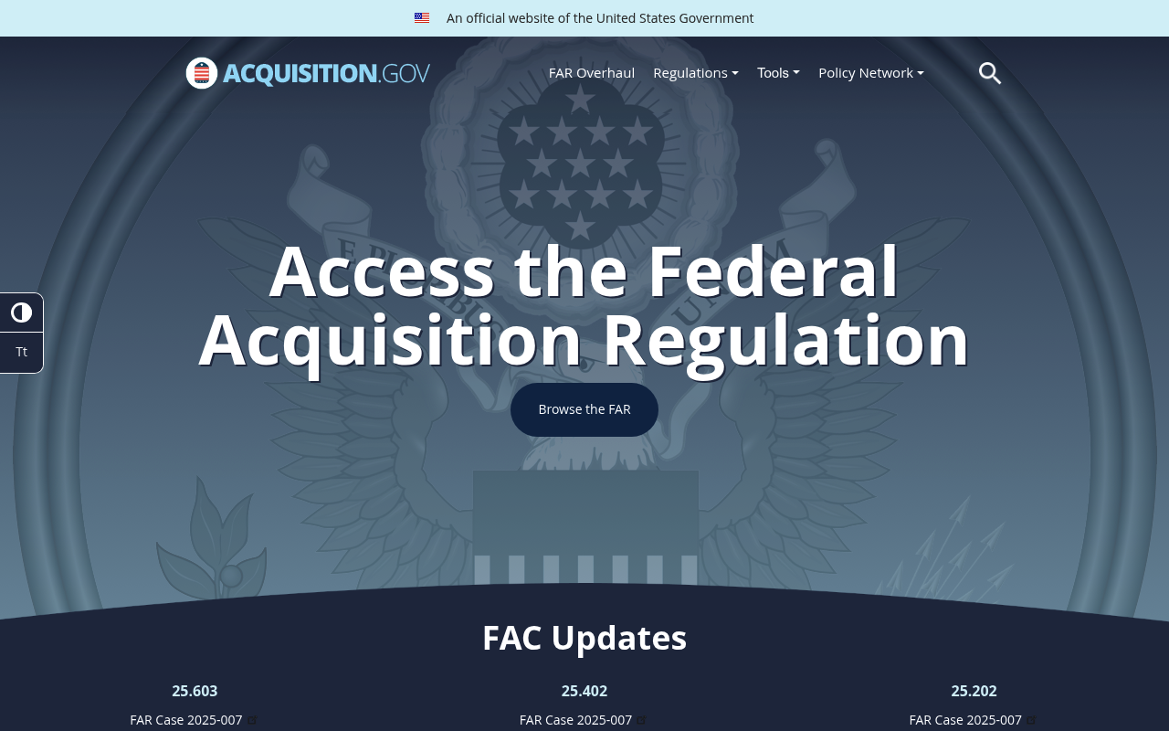 Chief Acquisition Officers Council website screenshot