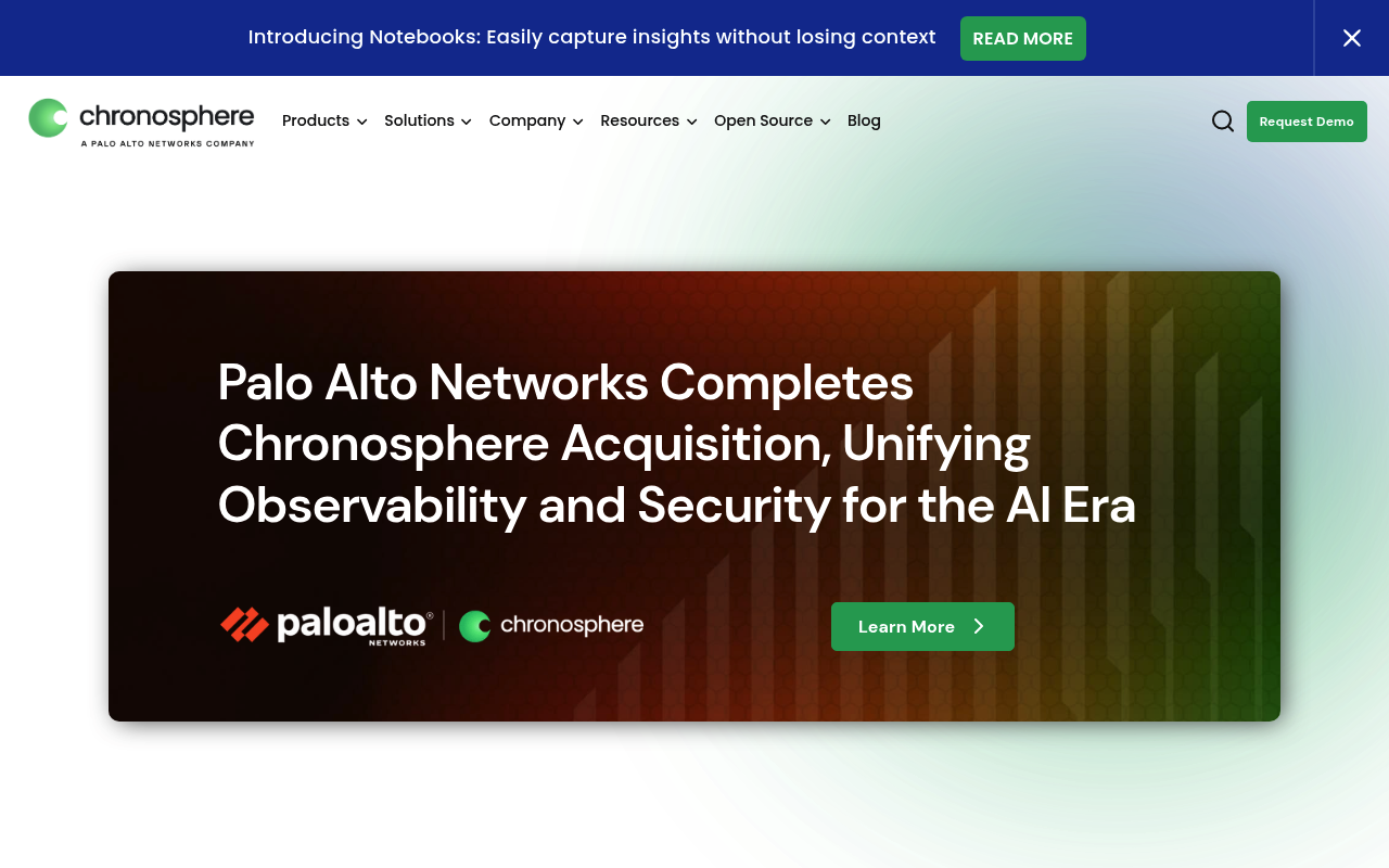 Chronosphere website screenshot