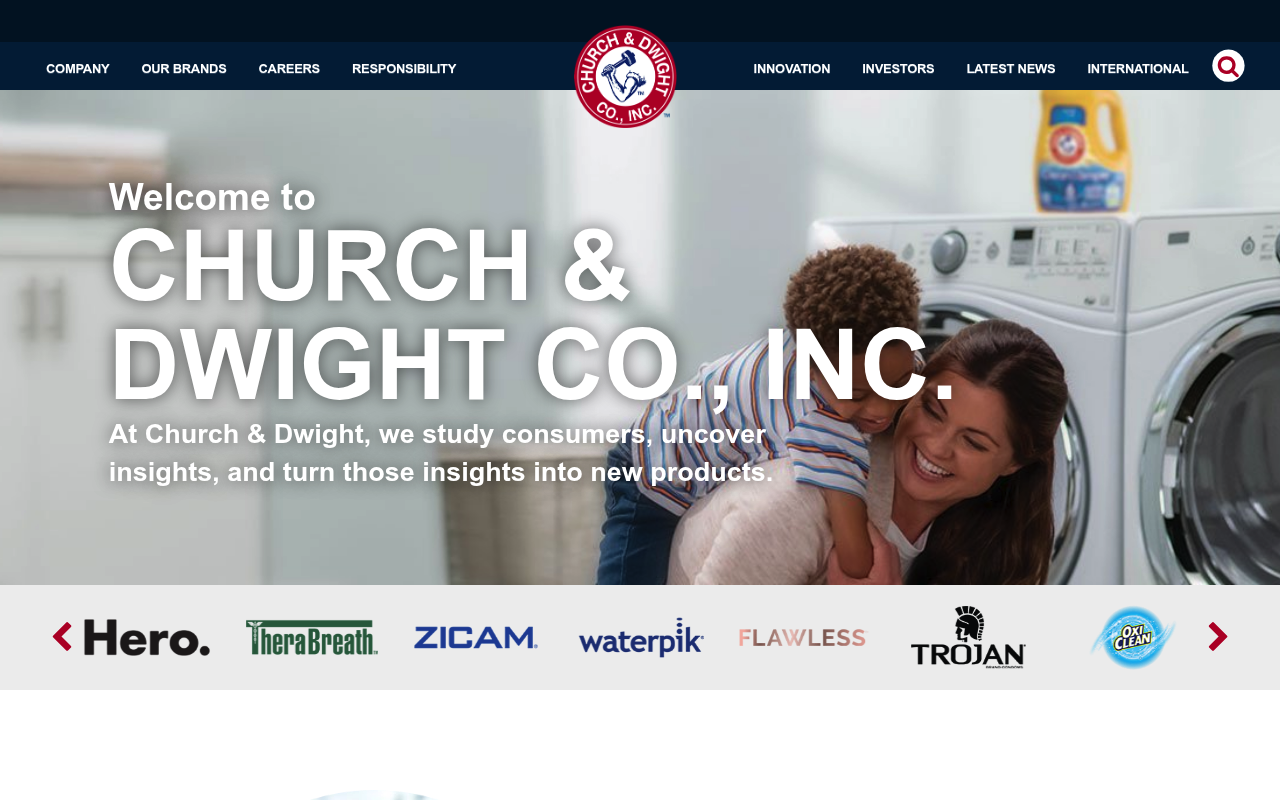 Church and Dwight screenshot