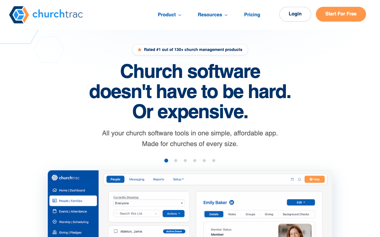 ChurchTrac screenshot