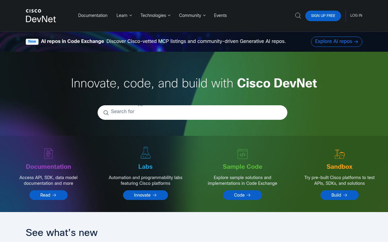 Cisco Systems website screenshot