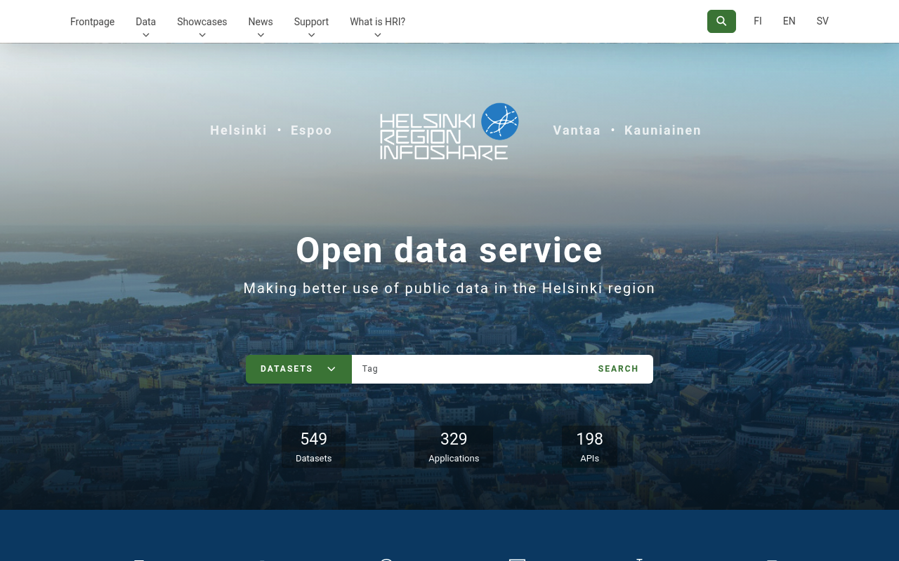 City, Helsinki website screenshot