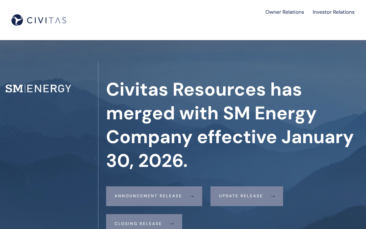 Civitas Resources screenshot