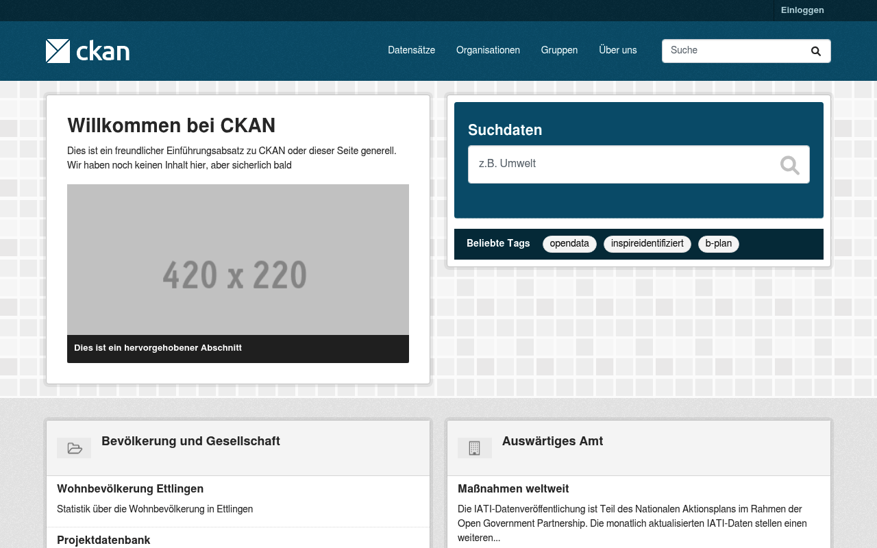 GovData Germany website screenshot