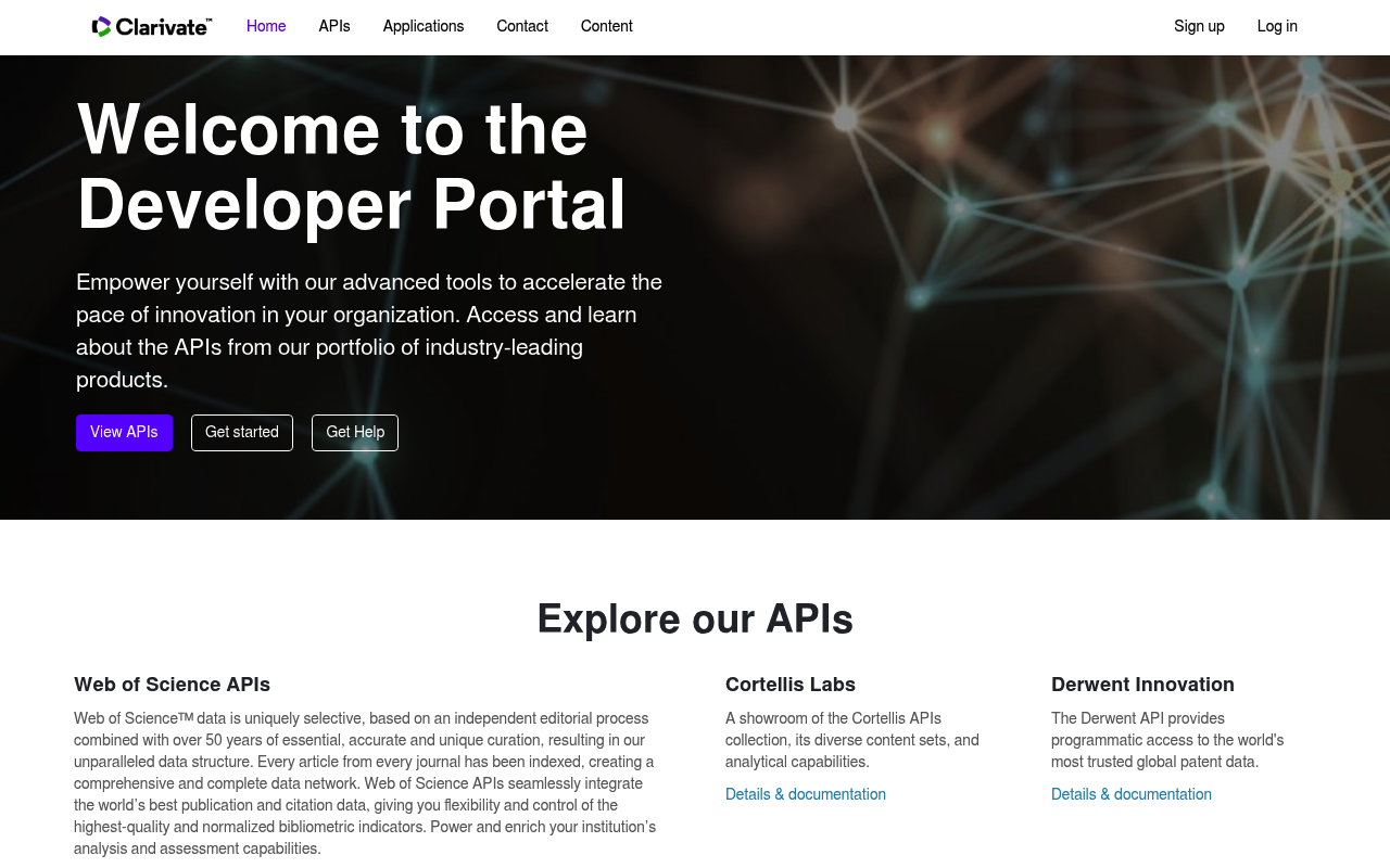 Clarivate website screenshot