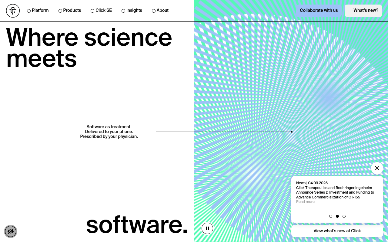 Click Therapeutics screenshot