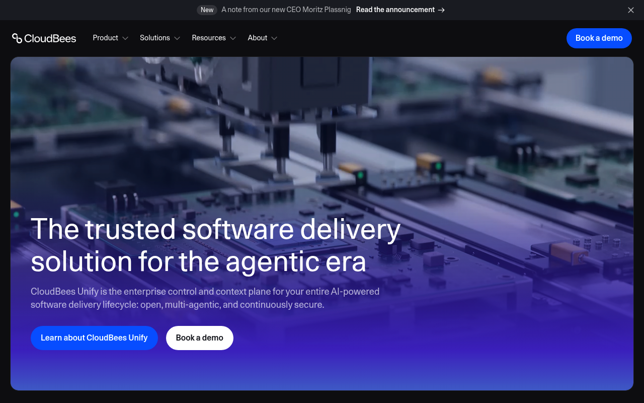 CloudBees website screenshot