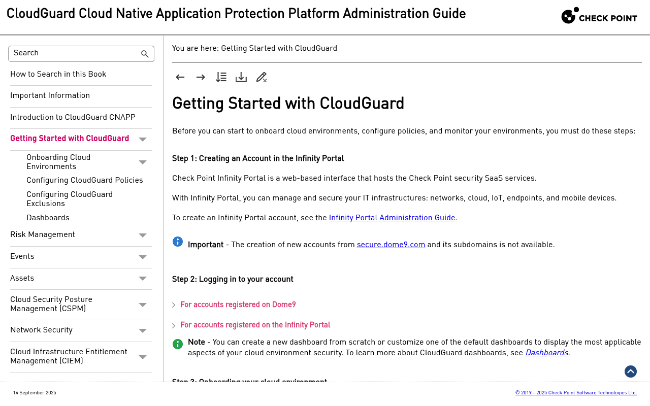 CloudGuard website screenshot