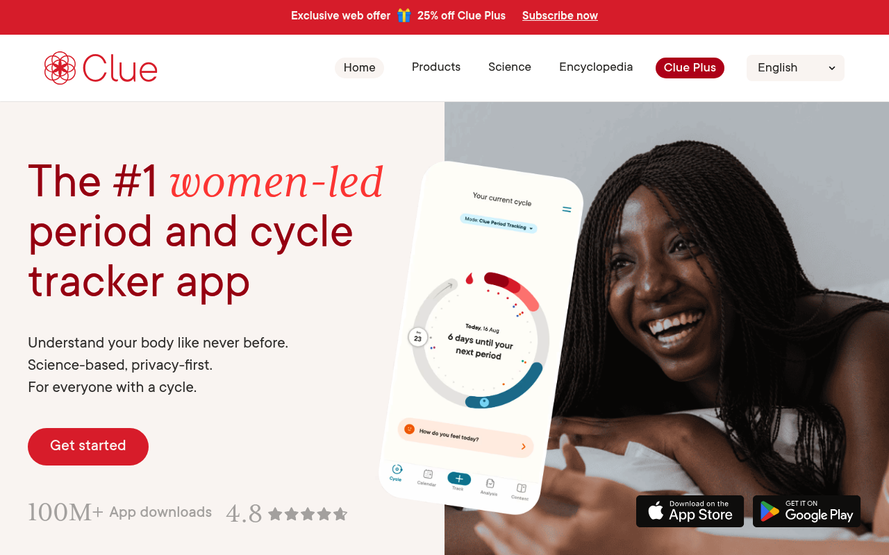Clue (BioWink) screenshot