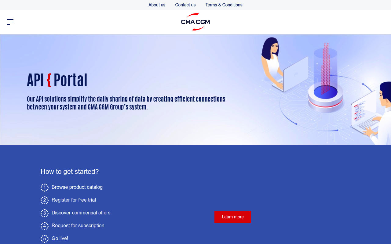 CMA CGM website screenshot