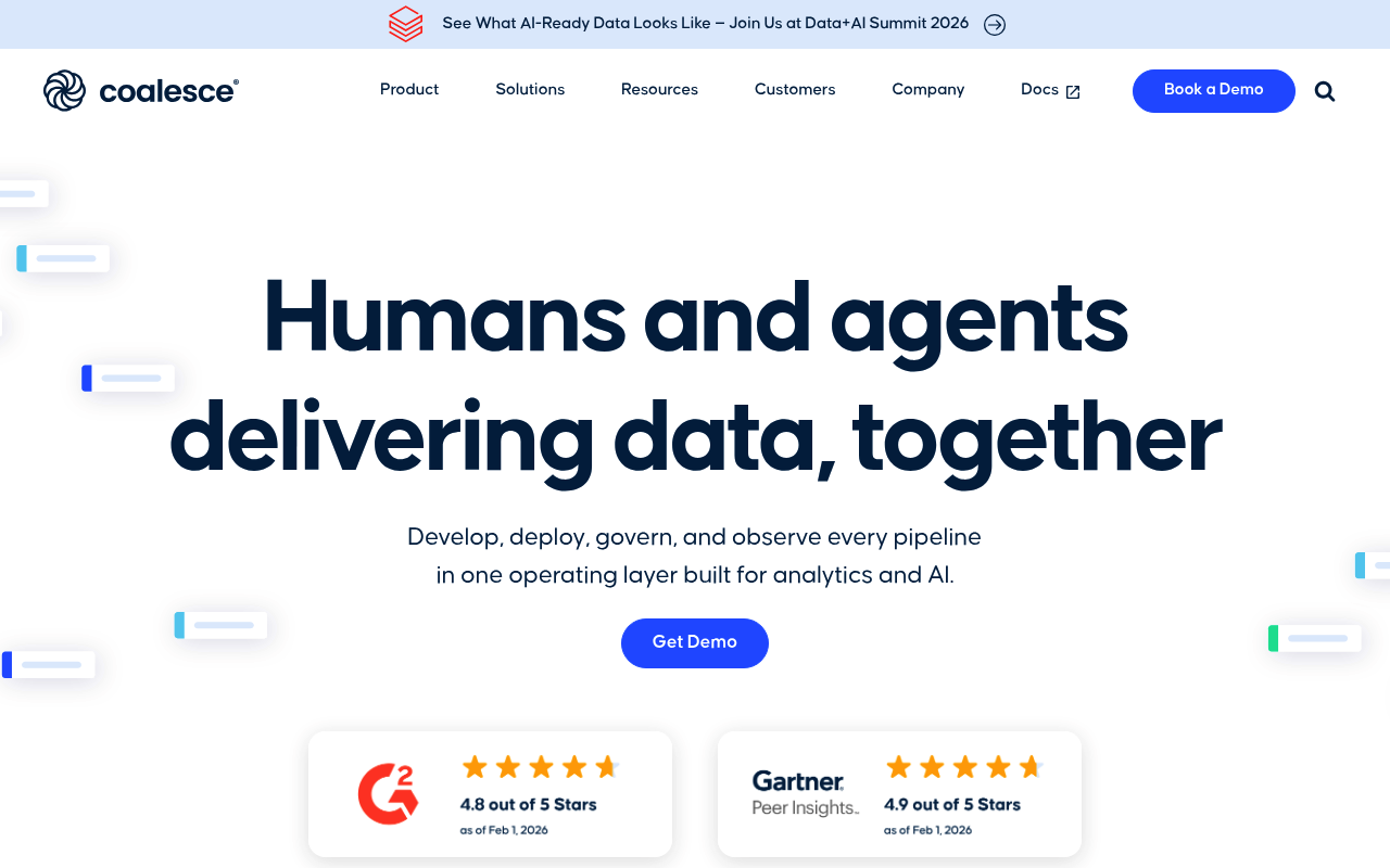 Coalesce website screenshot