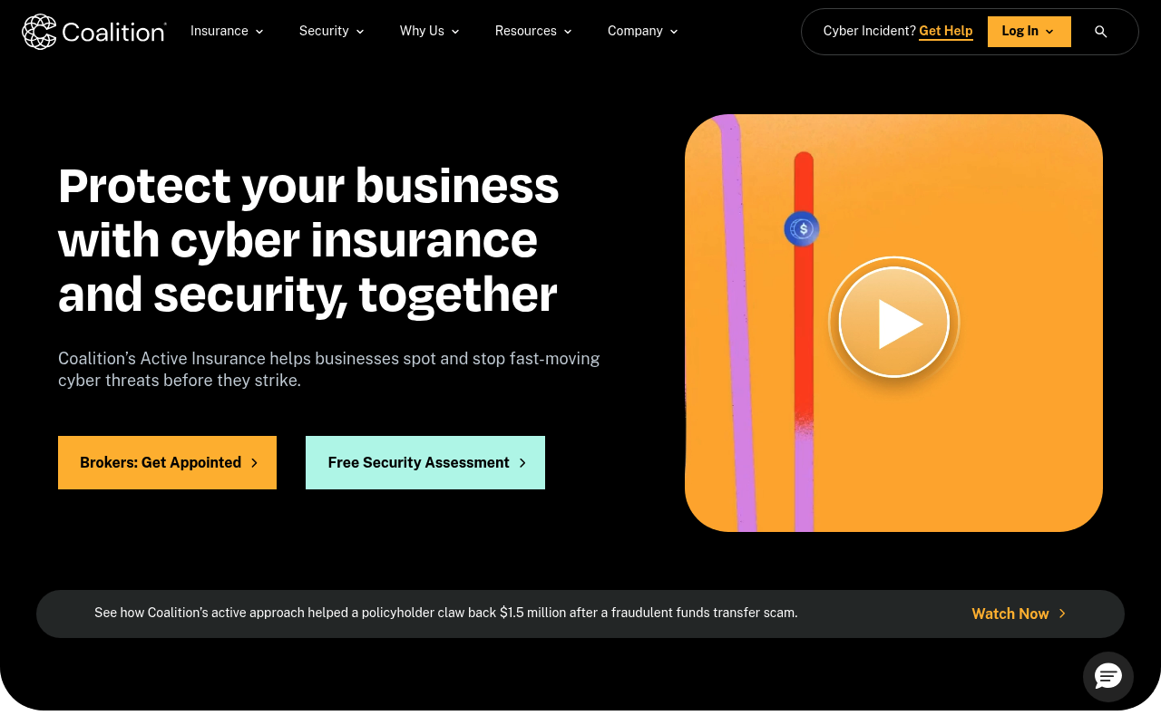 Coalition website screenshot