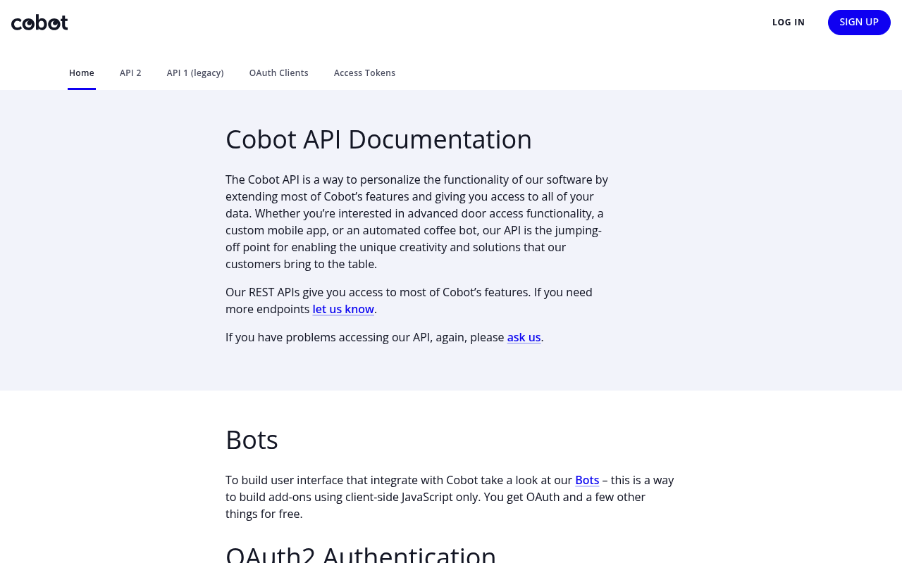 Cobot screenshot