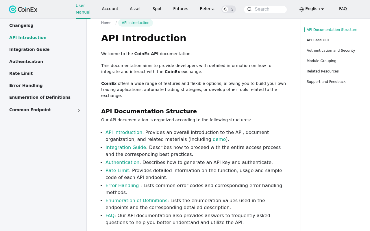 CoinEx website screenshot