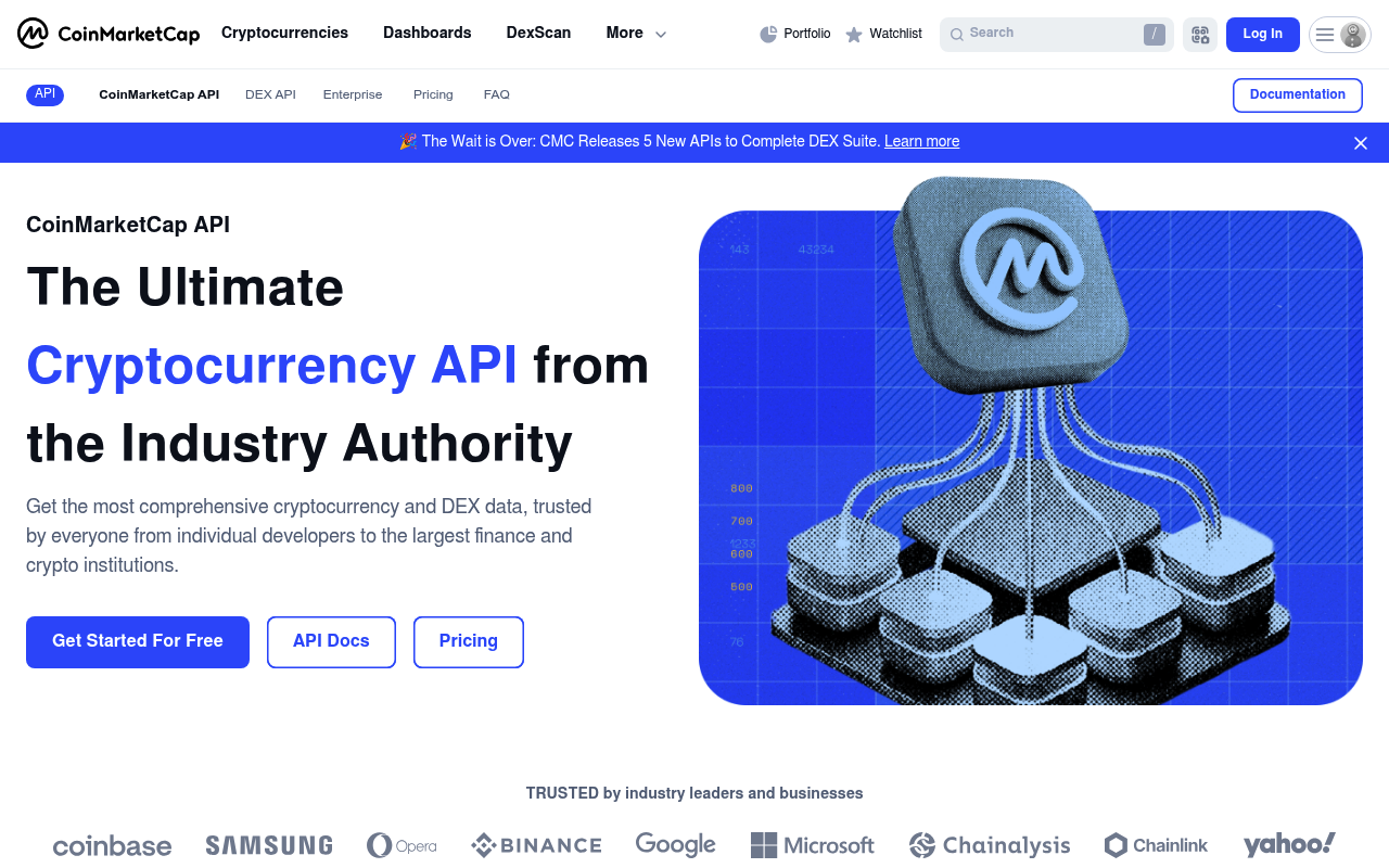 CoinMarketCap website screenshot