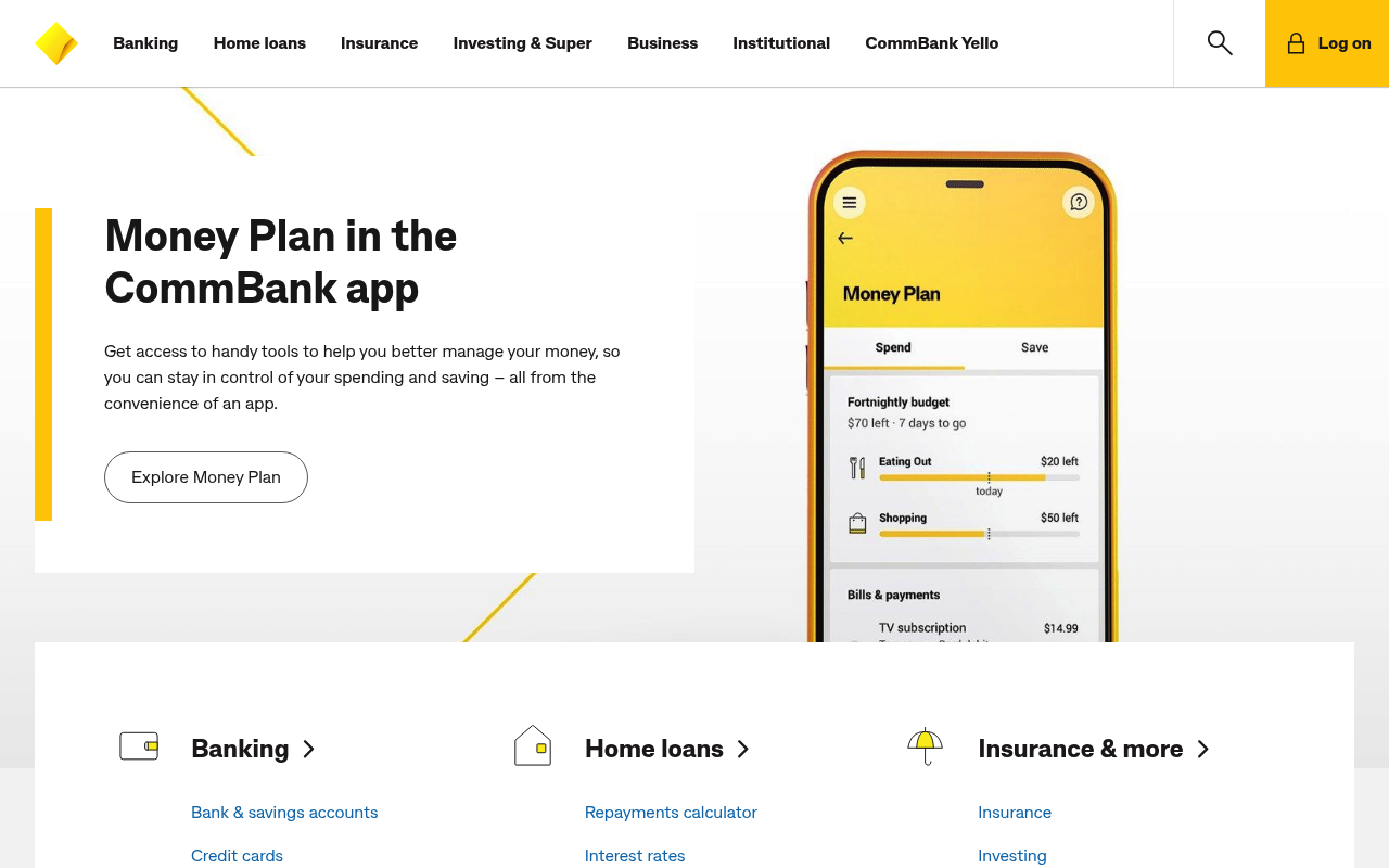 Commonwealth Bank screenshot