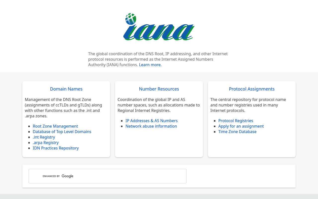 Communication Protocols website screenshot