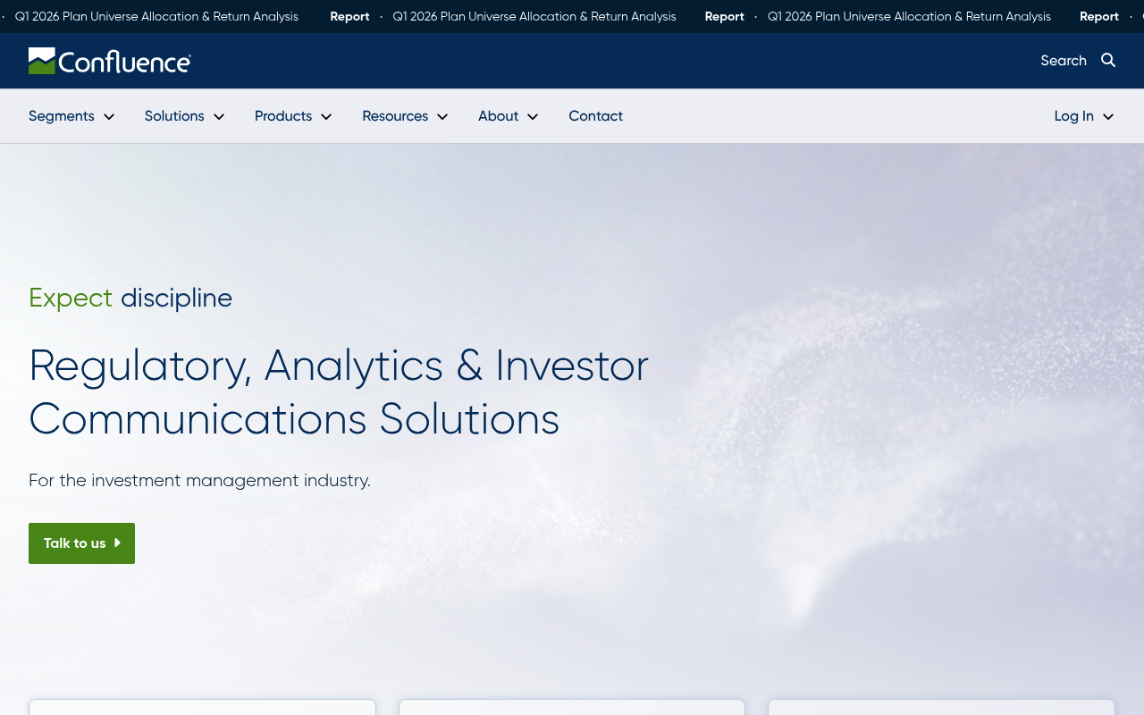 Confluence Unity website screenshot