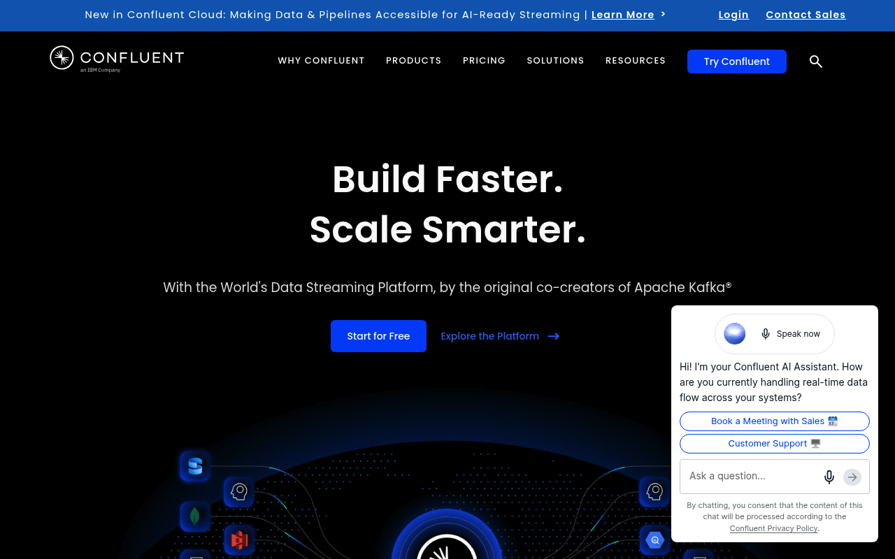 Confluent | the Data Streaming Platform website screenshot