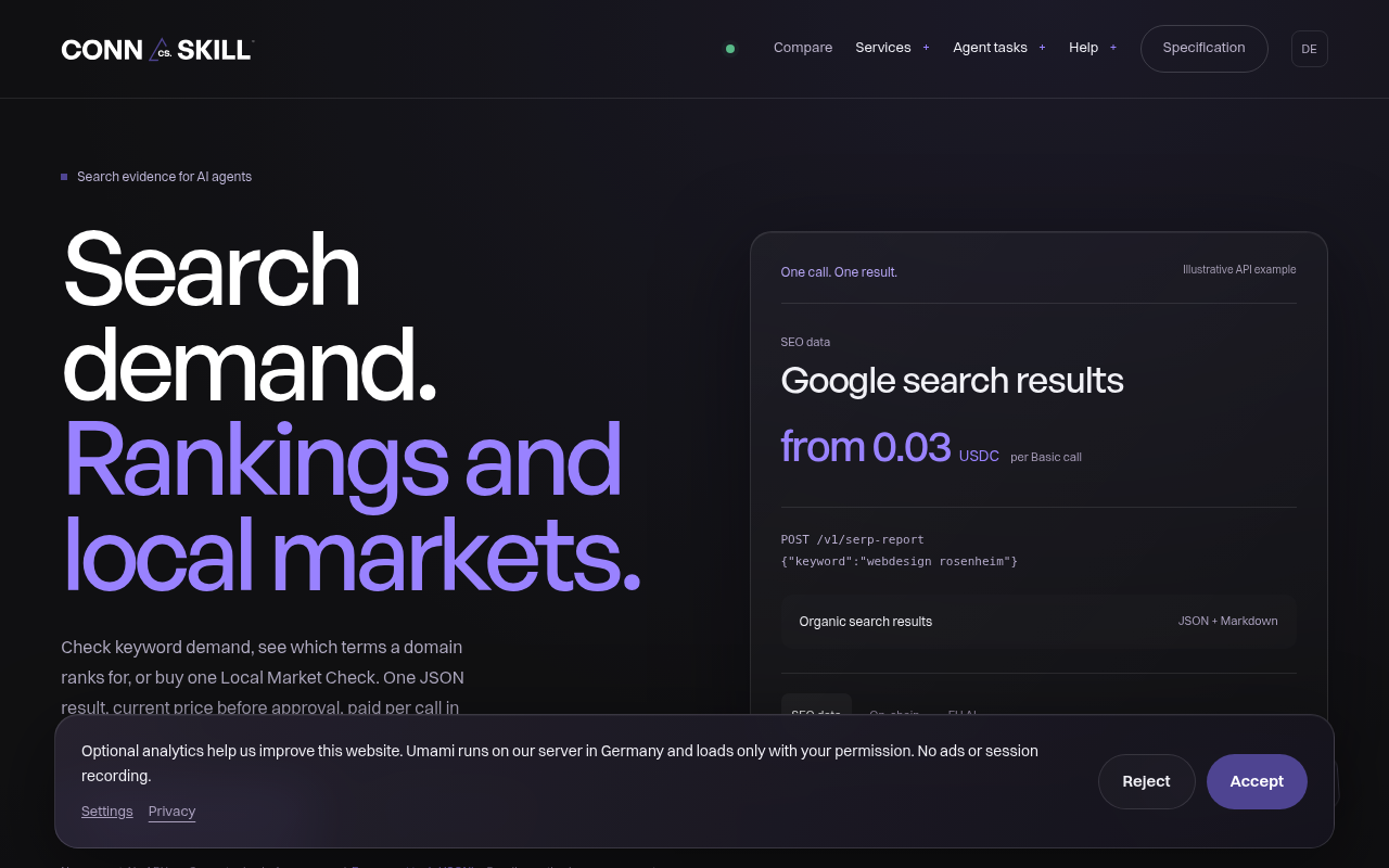 CONNSKILL website screenshot