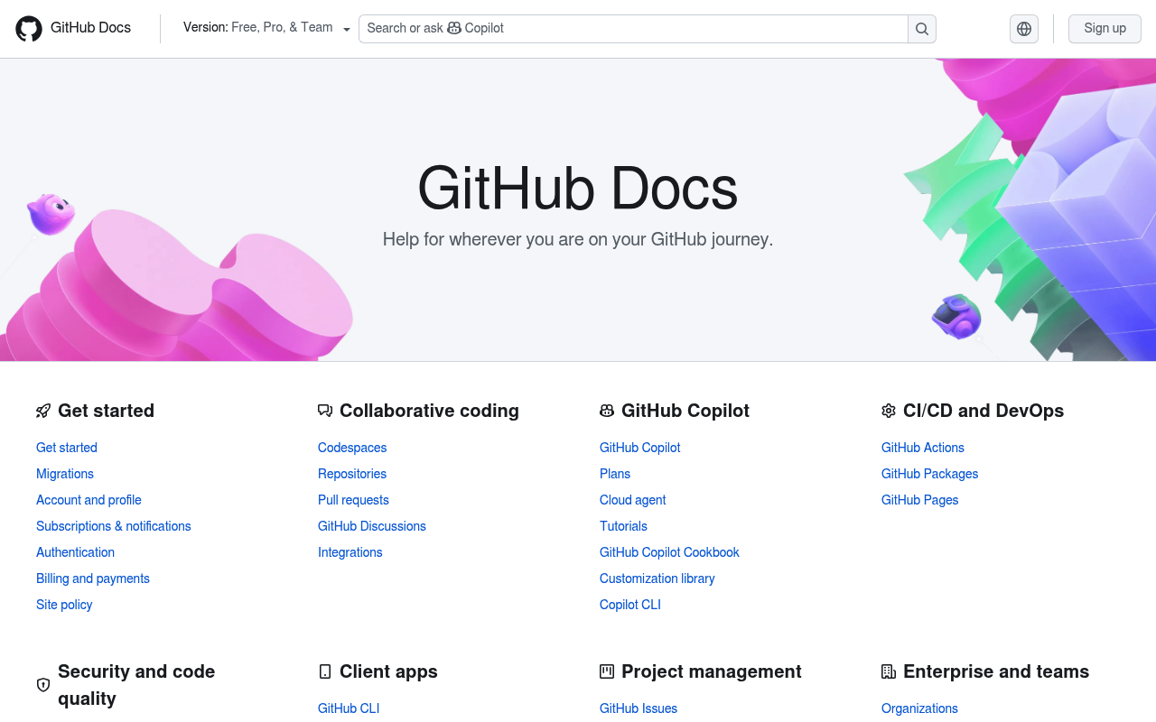 CONTRIBUTING.md website screenshot