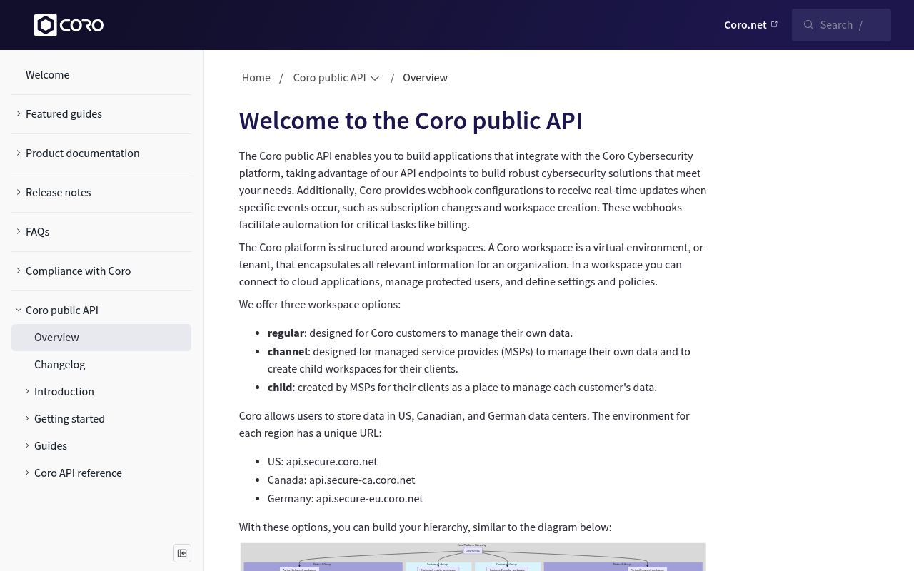 Coro screenshot