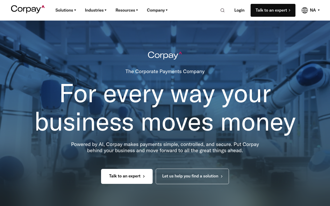 Corpay screenshot