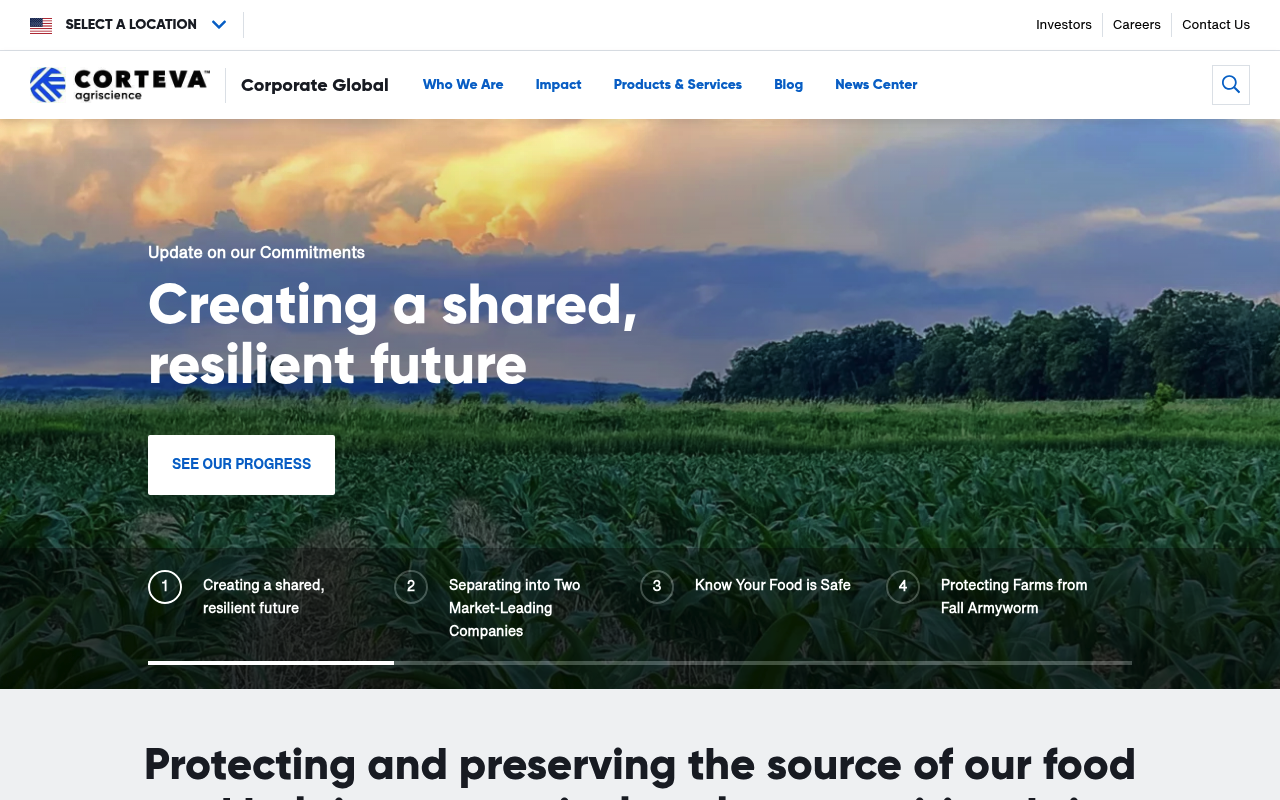 Corteva screenshot