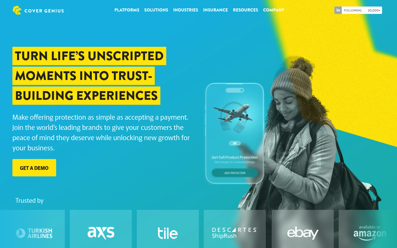 Cover Genius website screenshot