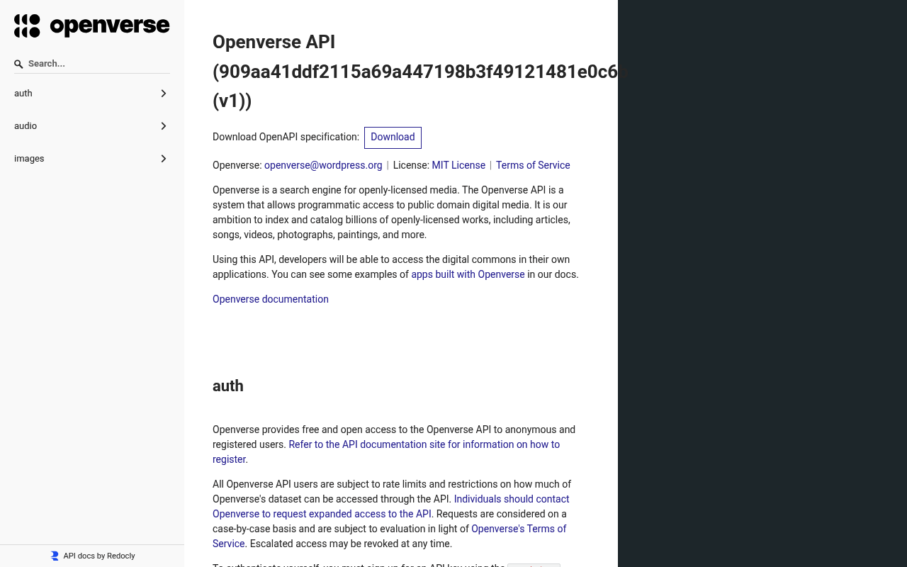 Creative Commons Catalog website screenshot