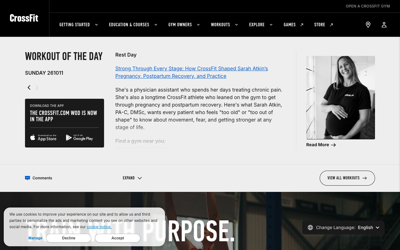 Crossfit screenshot