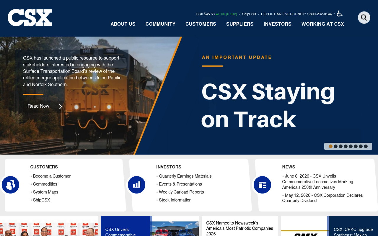CSX Corporation screenshot