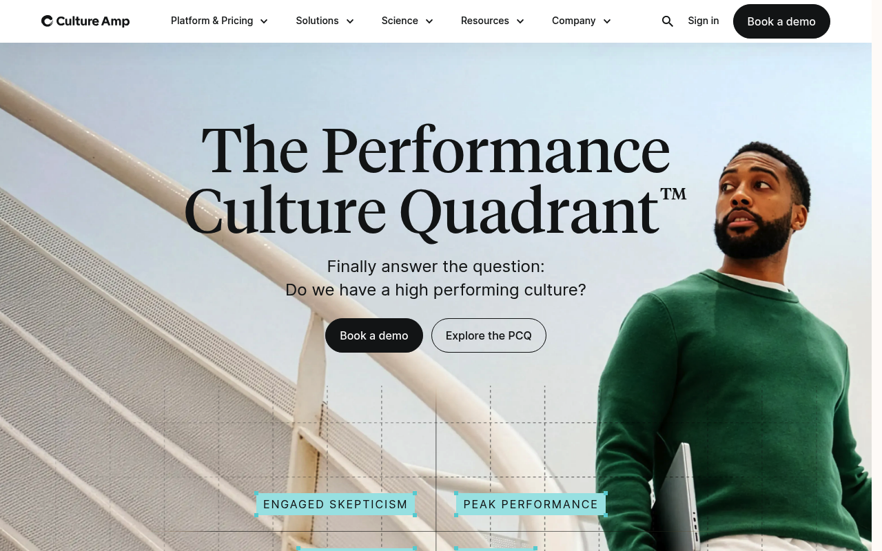 Culture Amp website screenshot
